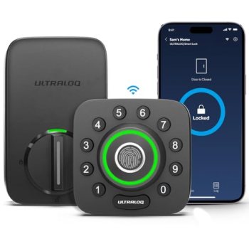 ULTRALOQ U-Bolt Pro WiFi Smart Lock with Door Sensor, App Remote Control