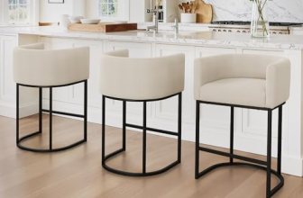 LUE BONA Counter Height Bar Stools Set of 3
