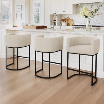 LUE BONA Counter Height Bar Stools Set of 3