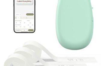 SUPVAN E10 Bluetooth Label Maker Machine with 3 Tapes, Green Bundle