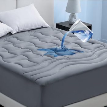 Bedsure Grey Twin XL Mattress Protector Waterproof