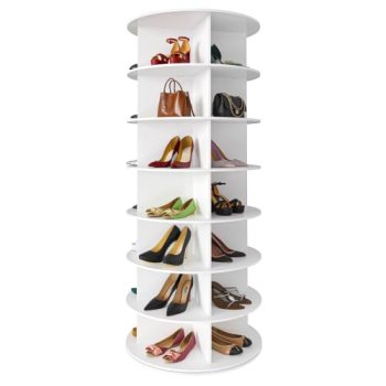 SpaceAid 7 Tier Rotating Shoe Rack Tower