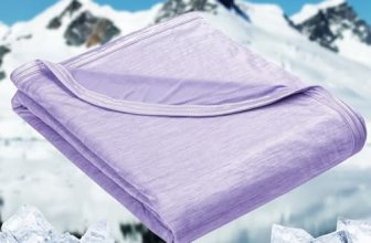 HOMFINE Cooling Blanket for Hot Sleepers Queen Size, Purple 90″x90″