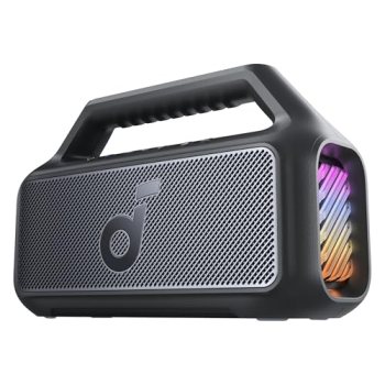Soundcore Boom 2 by Anker, 80W Outdoor Bluetooth Speaker, 24H Playtime