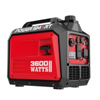 PowerSmart 3600 Watt Portable Inverter Generator for Camping or Home Use