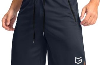 Men’s Athletic Shorts with Zipper Pocket 9″ Basketball Shorts True Navy M