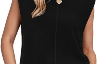 Arach&Cloz Women’s Fall Sweater Vest Teacher Outfit Work Top Black S