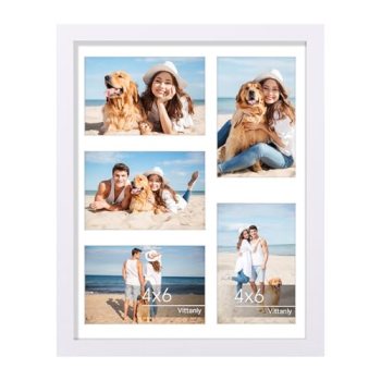 Vittanly 11×14 Collage Picture Frame for Wall Mounting, White