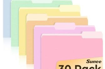 SUNEE File Folders, 30 Pack Manilla Folders 8.5 x 11