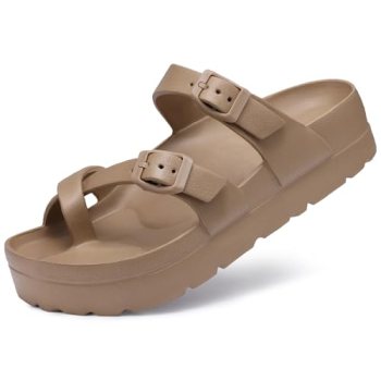 Goosecret Women’s Platform Sandals Arch Support Comfortable Foam Slides