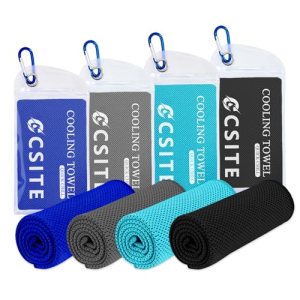 CSITE 4 Pack Cooling Towels (47″x12″) for Neck and Face