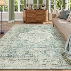 LIVEBOX Washable Area Rug 9×12 Rugs for Living Room Bedroom