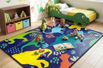Dinosaur Rug – Dinosaur Rugs for Boys Bedroom Cartoon Dino Carpet for Boys Kids