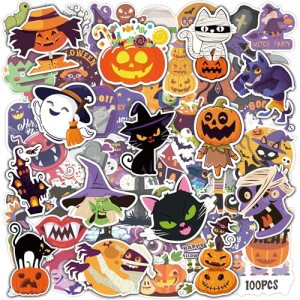 OHOME Halloween Stickers | 100 PCS Halloween Party Favors