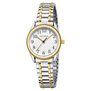 HOLSTOUR Women’s Watch, White, 6.10in-6.80in