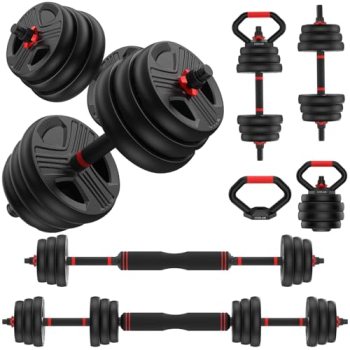 FDS1 Adjustable dumbbell set, 70lbs Free Weights set with upgraded nut