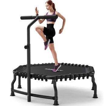 ANCHEER 50″ Foldable Fitness Trampoline for Adults & Kids