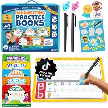 Magic Grooved Writing Practice Books for Kids 3-7