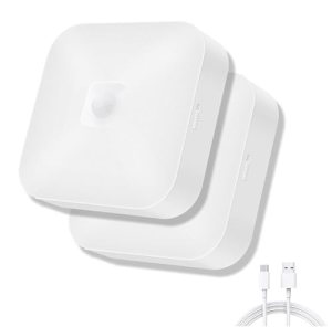 Rechargeable Motion Sensor Closet Light, 500LM Wireless Ceiling Light 2Pack