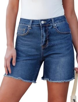luvamia Women Shorts Casual Womens Long Jean Shorts Concert Outfits Women