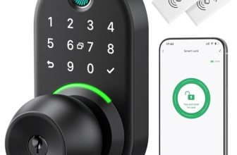 Keypad Smart Door Knob Lock, Yamiry Fingerprint Keyless Entry Handle Lock