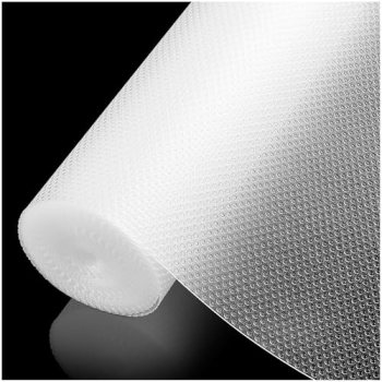 ALIUNI 100% EVA Shelf Liner Waterproof Non Adhesive, 12″ x 240″, Clear