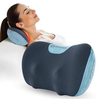 Cordless Shiatsu Neck & Back Massager with Heat,3D Kneading for Pain Relief