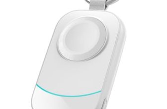 Travel Charger with Keychain for Apple Watch White