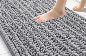 Smiry Bathroom Rugs 30X20, Extra Soft Rubber Backing Chenille Bath Mats