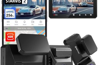 REDTIGER F77 V2 256GB eMMC Dash Cam, Dual 4K STARVIS 2 IMX678+IMX678 Sensor