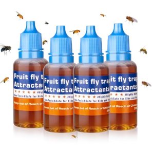 Fruit Fly Trap Refill Liquid, Gnat Killer&Fruit Fly Catcher Bait Refill,