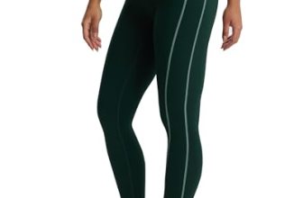 Aoxjox Women’s Lexi Lined Leggings (Forest Green/Sage Green, Small)