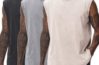 SnowElve 3 Pack Mens Workout Tank Tops Sleeveless Tee Shirts Men Muscle Shirt Gy