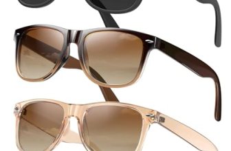QALLY Sunglasses Womens Polarized Trendy Retro Sun Glasses UV400 Protection