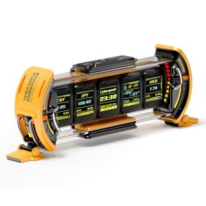 Divoom Times Gate – Cyberpunk Gaming Setup Digital Clock with Smart APP Control
