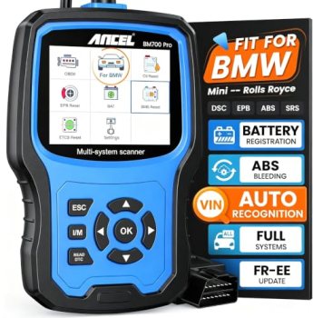 ANCEL BM700 PRO Fit for BMW Scanner – Battery Registration Tool