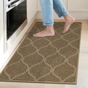 COSY HOMEER Kitchen Rugs Non Slip Washable 20″x32″,Absorbent Kitchen Mat