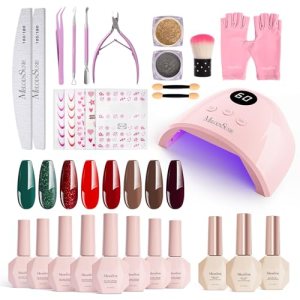 MelodySusie Gel Nail Polish Kit with UV Light P-PLUS30F