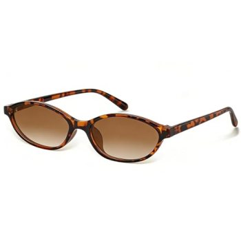 phikttu Womens Oval Sunglasses 90s Retro Cat Eye Glasses UV400 Shades