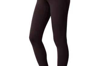 POSHDIVAH Maternity Leggings for Women Pregnancy Pants Dark Brown Medium