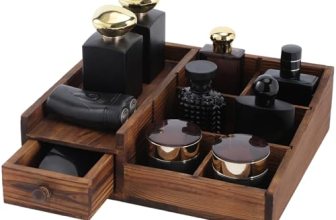 Bathroom Counter Organizer, Cologne Organizer for Men, Desk Storage