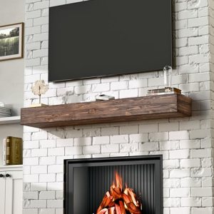 Weyderk 60 Inch Fireplace Mantel Shelf