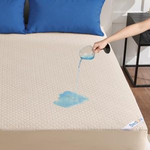 BEDLORE Queen Mattress Protector, Waterproof Noiseless Mattress Cover