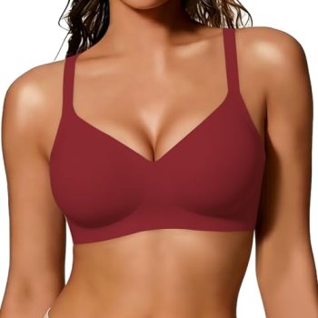 As Fairy Wireless Bras for Women Full Coverage Seamless Comfort T-Shirt Bra