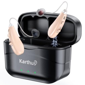 Karthus OTC Hearing Aids for Seniors, Rechargeable with Noise Reduction