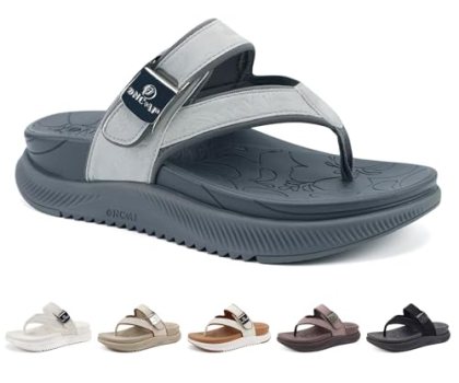 ONCAI Women’s Orthopedic Platform Flip Flops Sandals 2026 with Arch Support Wedg