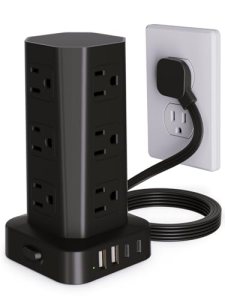 Power Strip Tower Surge Protector