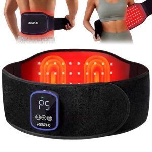 RENPHO Cordless Heating Pad for Back, FSA Eligible Red Light Therapy Belt