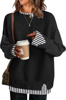 ETCYY Womens Sweaters School Teacher Outfits Oversized Fashion Fall Clothes