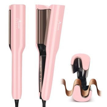 Aima Beauty 1 Inch Deep Wave Curling Iron Hair Crimper Waver Beach Waves